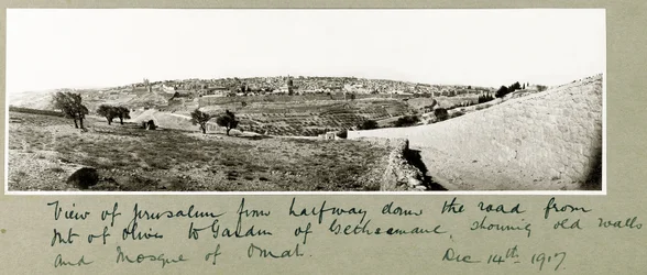 Uitzicht op Jeruzalem, 14 december 1917
